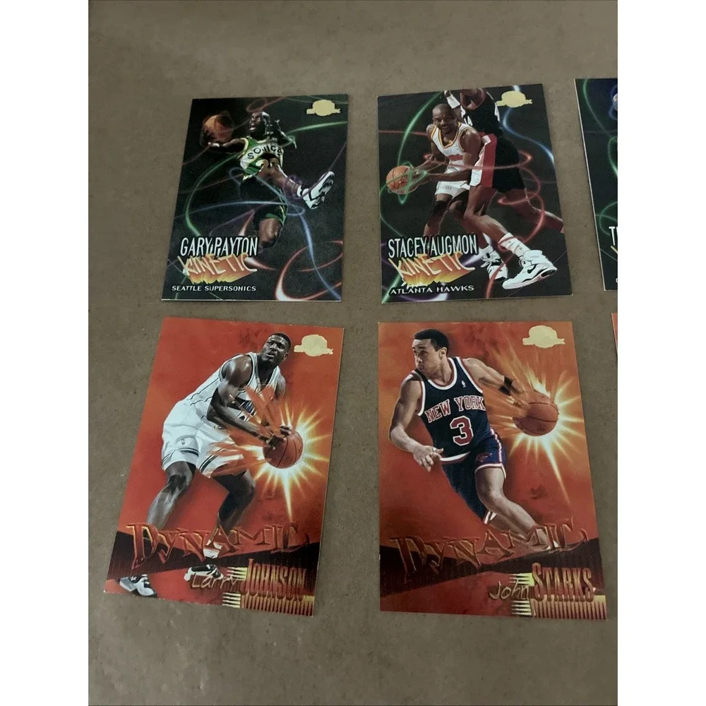 1995-96 Skybox 8 Card Insert Lot Dynamic Kinetic Payton Mourning Hardaway Starks